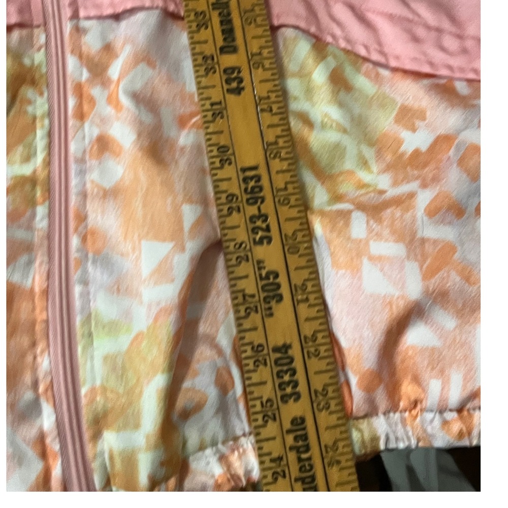 Vtg 90s Indications Pink Abstract Track Jacket Sz M Nylon Athleisure Windbreaker - Picture 11 of 11